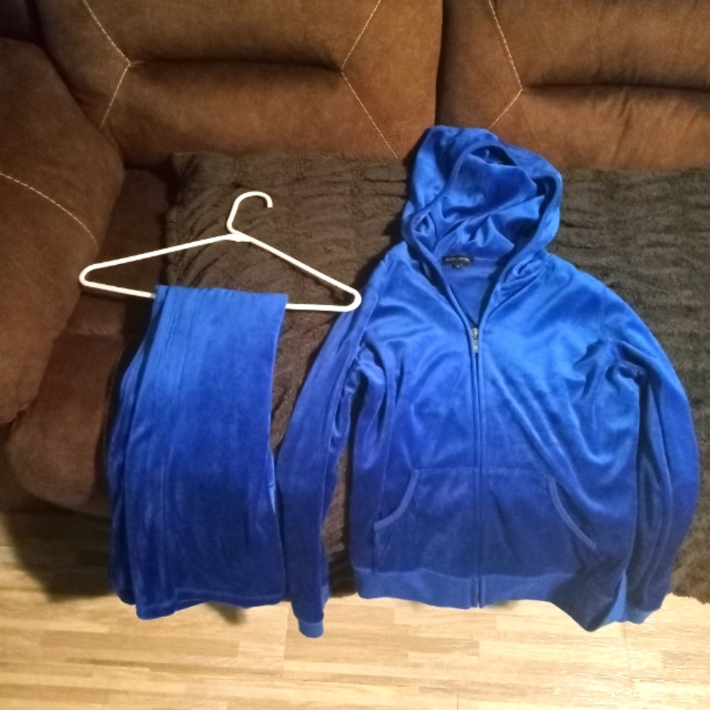 Beta House Blue Velour Tracksuit